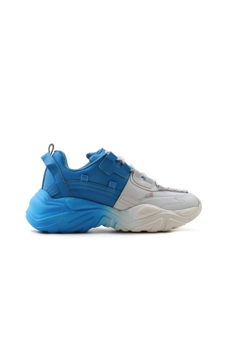 ADEBOY Women EVA Boombox Sports Wear Sneakers Shoes| Stylish & Comfortable | (White/Baltic Blue, Size : 3) (B0D2DFGJJQ) Amazon Price History, Amazon Price Tracker
