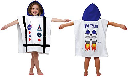 image for Jay Franco Trend Collector Astronaut Bath/Pool/Beach Hooded Poncho Tow