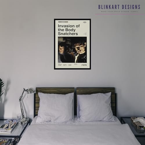 Image of BLINKART Invasion Of The Body Movie Poster Frame 12x18 Inch | Premium 300 GSM Paper Wall Print | Mid Century Vintage Film Artwork for Home, Bedroom, Living Room, Office | Framed Photo Decor