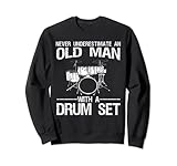 Photo Gallery cool drummer art uomini papà drum set giocatore drum kit musicista felpa Photo Gallery cool drummer art uomini papà drum set giocatore drum kit musicista felpa