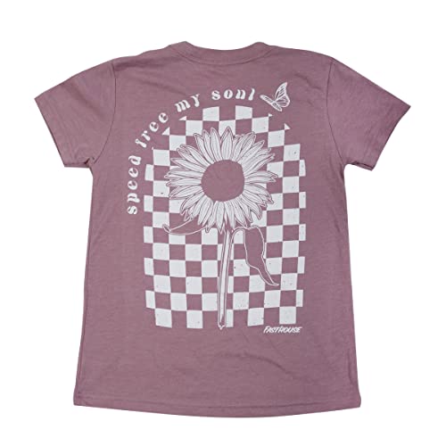 FASTHOUSE Girl's Allure Tee, Heather Orchid2