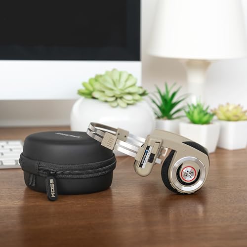 Image of Koss Porta Pro Wireless 2.0 Bluetooth Retro Style, On-Ear Headphones, 20+ Hour Battery, USB-C Charging, Microphone, Analog Audio Pass Through, Rhythm Beige