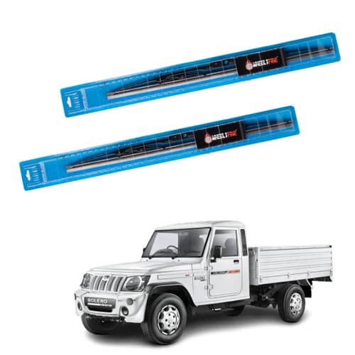 Image of Windshield Car Wiper Blades Metal Frame Water Repellant Cleaning Wiper Blades Refills Best for Mahindra Maxx Pickup /Maxx (1998 Onwards) Dr 12 inch /Pa 12 inch