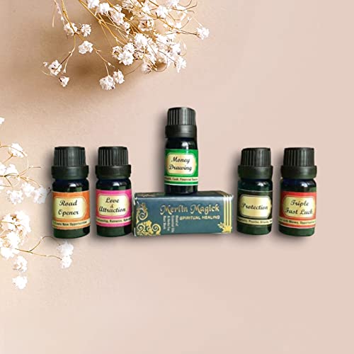 Merlin's Healer's Combo Oils | Road Opener | Love & Attraction | Money Drawing | Protection | Triple Fastluck | Each Oil (10ml)
