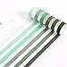 Produktbild MWBLN Washi Tape,6 Stück/Set Niedlich Einfarbiges Papier Washi Tape Set Dekoration, für Journal Aufkleber Kawaii Masking Tape Schulmaterial Xiwang