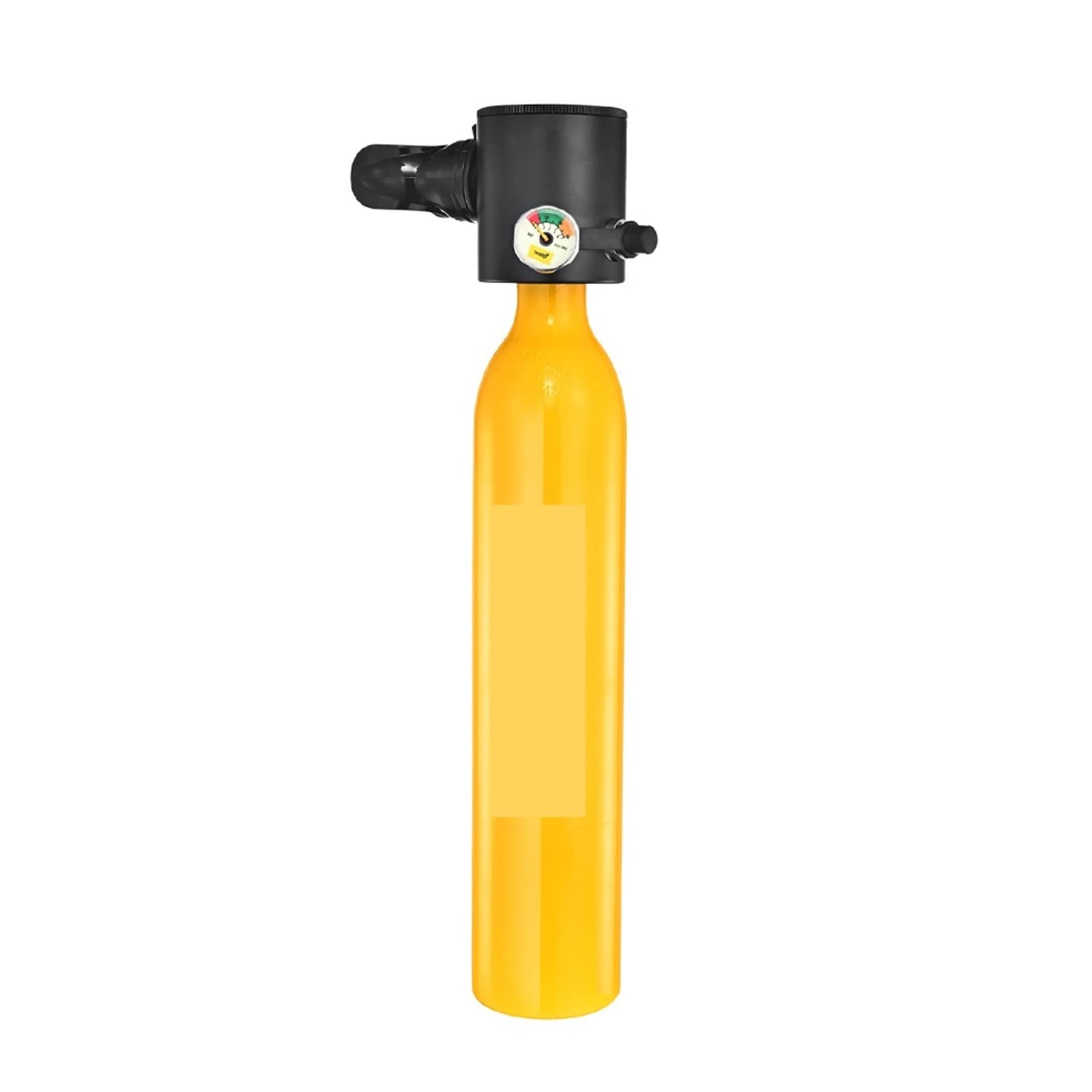 Portable Dive Cylinder, 0.5L Mini Oxygen Cylinder Diving Teaching Underwater Breathing Equipment(Giallo)
