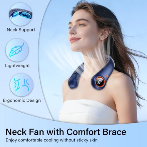 Taiofan Portable Neck Fan, Quiet Cooling Neck Fan for Travel by Taiofan - Used condition - Image 2