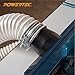 POWERTEC 70214 1-1/2 Inch Adjustable Double Wire Hose Clamp with Bolt for Pool, Spa & Pipe, 5 Pack (Color May Vary)