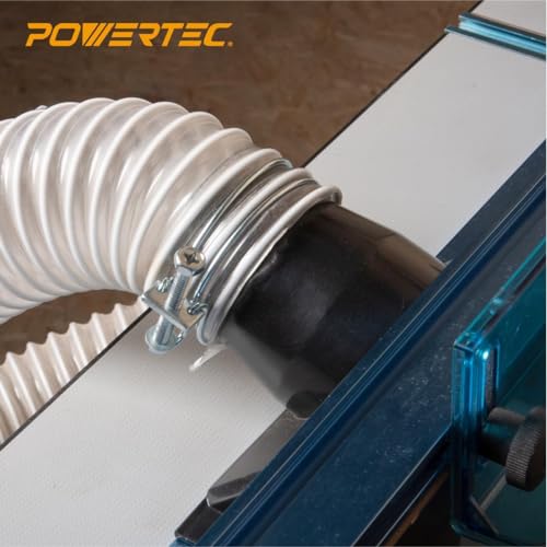 POWERTEC 70214 1-1/2 Inch Adjustable Double Wire Hose Clamp with Bolt for Pool, Spa & Pipe, 5 Pack (Color May Vary)