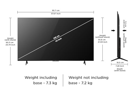 Image of TCL 108 cm (43 inches) 4K Ultra HD Smart LED Google TV 43P6L