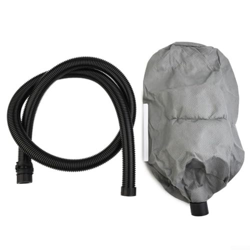 Lot de 2 sacs d'aspirateur pour ponceuse murale, tuyau de 2 m, sans poussière, auto-amorçant, accessoire pour rénovation de maison