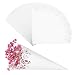 GWHOLE 100 Pcs Heart Confetti Petal Cone, White
