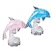 Almencla 2 Ensembles de Casse-tête en Cristal 3D Mini Défi Casse-tête de La Vie Marine Puzzle