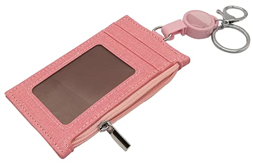[FUJISKY] 富士スカイ 定期入れ リール付き 小銭入れ メンズ レディース ピンク