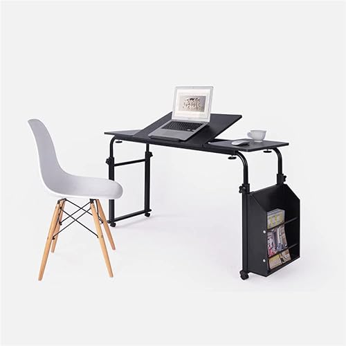 Miniatura 4 de SHZICMY Escritorio para computadora portátil con altura ajustable de 23.62 a 35.43 pulgadas, ancho ajustable de 47.24 a 70.86 pulgadas, escritorio