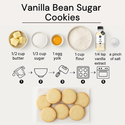 Image of Dolce Flav Vanilla Extract 8 oz - Kosher, Sugar-Free, Concentrated Vanilla Flavoring for Baking, Cookies & Desserts, Includes Measured Dropper