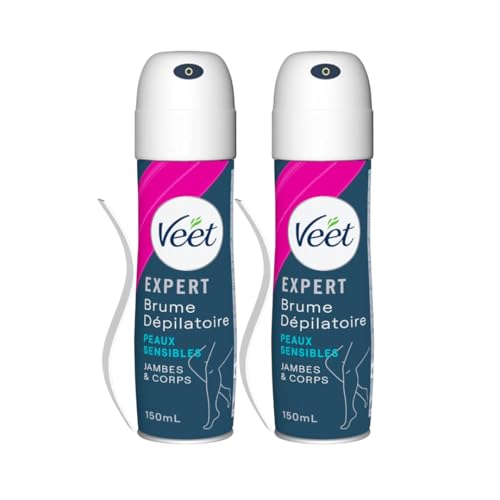 VEET - 2 Stück Enthaarungsnebel Spray für empfindliche Haut 150 ml