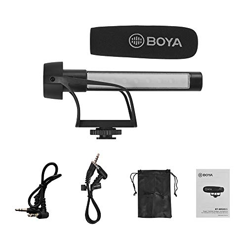 Docooler Boya By-Bm2021 Leve Super Cardioide Vídeo Cardioide Microfone Para Smartphone Câmeras Dslr