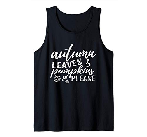 Autumn Leaves and Pumpkins Please Cute Fall Pumpkin Patch Camiseta sin Mangas