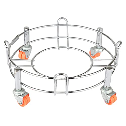 Image of Heavy Stainless Steel Gas Cylinder Trolley with Wheel | Gas Trolly | Lpg Cylinder Stand | Gas Trolly Wheel |Cylinder Trolley with Wheels | Gas Cylinder Trolley (Red, 1)