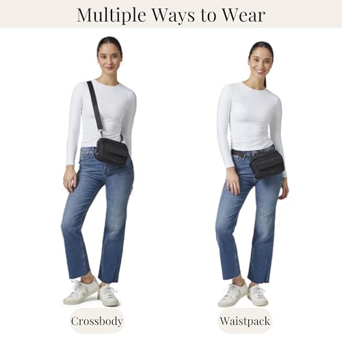 Image of Baggallini womens Modern Double Zip Crossbody