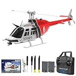 Hylukon RC Helicopter, 2.4GHz Single Propeller Aileron Free Helicopter with 6-axis Gyro, 4 Channel Radio Controlled Helicopter One Key Takeoff/Landing Three-Speed Adjustment for Teens Adults