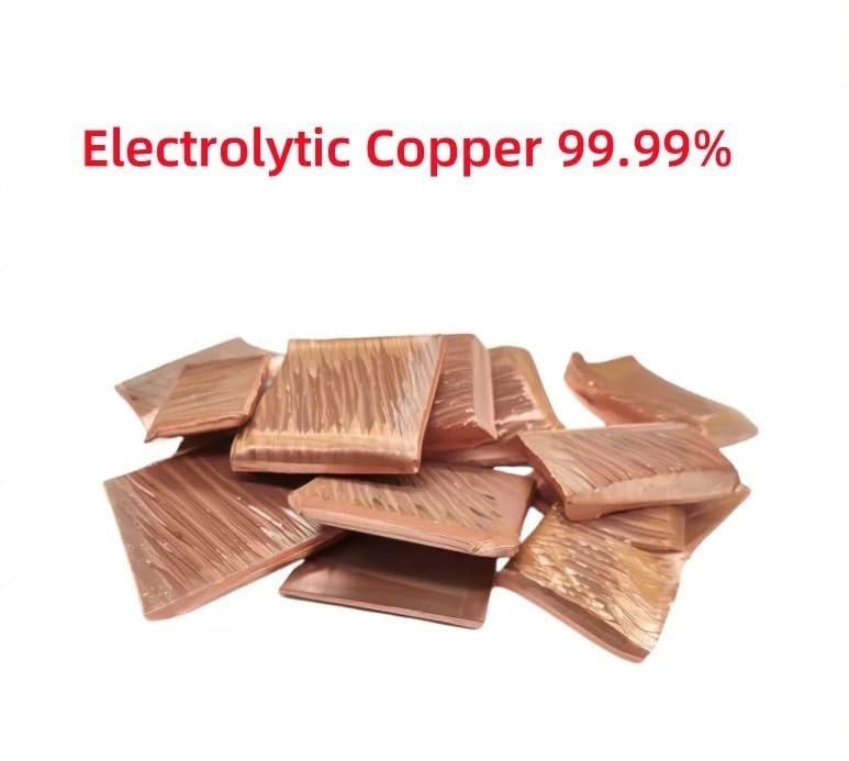 High Purity Cathode Copper Cu99.99% - 1 kg Electrolytic Copper Block for Industrial Use