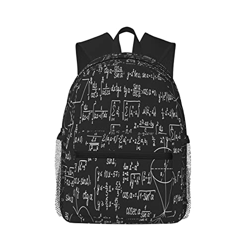 Sac à dos enfants aux motifs de calculs mathématiques pour l'école