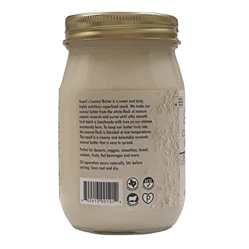 Gopal's Raw Organic Coconut Butter From 100% Organic And Non-Gmo Coconuts, Usda Certified – Gopal’s Coconut Butter 16 Oz (453G) #TOP1