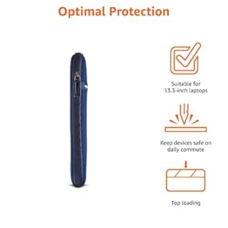 Amazon Basics custodia per laptop,13,3-Pollici, Blu navy