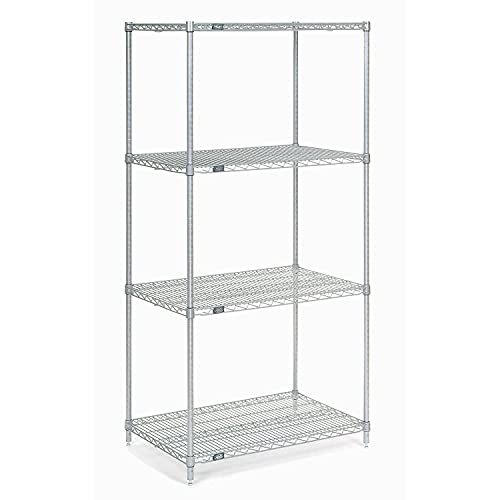 Nexel Wire Shelving, Poly-Z-Brite, 24