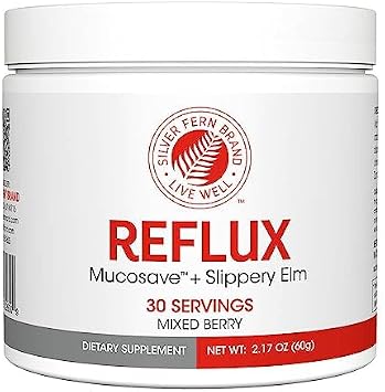Reflux - Digestive Supplement - Each Tub = 30 Scoops = 30 Servings - Mucosal Support for Acid Issues - with Mucosave FG and Slippery Elm Bark 1 Tub
