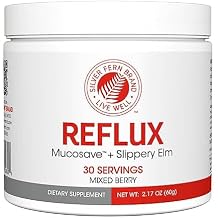 Reflux - Digestive Supplement - Each Tub = 30 Scoops = 30 Servings - Mucosal Support for Acid Issues - with Mucosave FG and Slippery Elm Bark 1 Tub