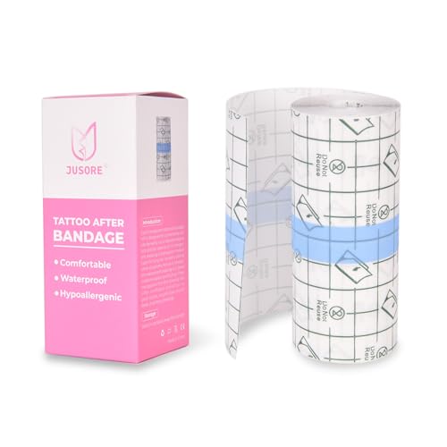 Image of Transparent Stretch Adhesive Bandage Clear Waterproof Bandages Dressing Tape for Shower Tattoos(10cm * 5 m)