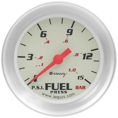 Equus 8434 8000 Series Fuel Pressure Gauge 2-5/8 in. 270 Degree Sweep 8000 Series Fuel Pressure Gauge