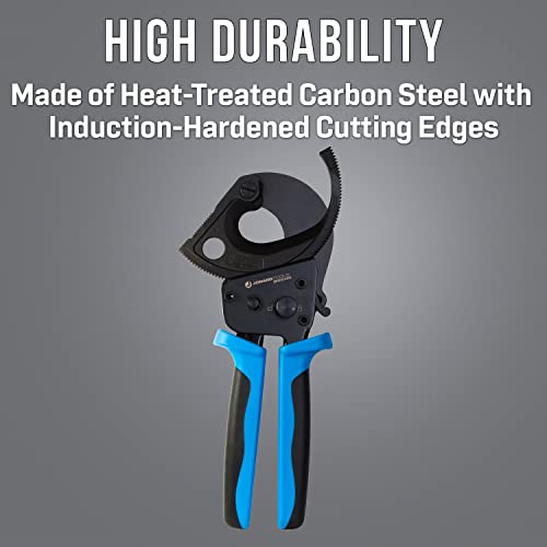 image for Jonard Tools RC-600 Stainless Steel Ratcheting Cable Cutter, Cuts Copp