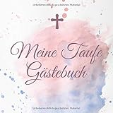  MEINE TAUFE GÄSTEBUCH: A5 Gästebuch verziert schöne Geschenkidee für die Taufe  Maedchen  Junge  Taufgeschenk  Patenkind  Gast-geschenk  Erinnerungsalbum