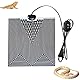CJBIN Heizmatte Terrarium, 28W Heizmatte mit Thermostat, Verstellbares Heizkissen für Reptilien mit Temperaturregelung, für Reptilien,Schlangen,Eidechsen, Aquarienheizkissen (28 * 28cm, 0-50℃)