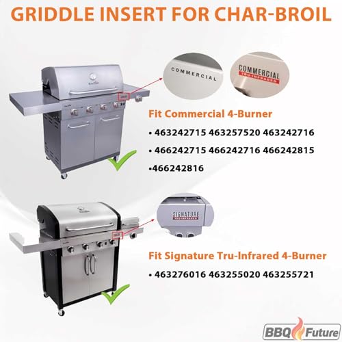 Image of Full Size Griddle Insert with Spatula for Charbroil TRU Infrared 4 Burner