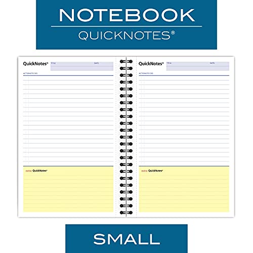 Mead Cambridge Wirebound Business Notebook, Ruled, 4-7/8" X 8", 80 White Sheets Per Pad, Gray (06096) #TOP2