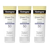 Neutrogena Sheer Zinc Oxide Dry-Touch Sunscreen Lotion with Broad Spectrum SPF 50 UVA/UVB...