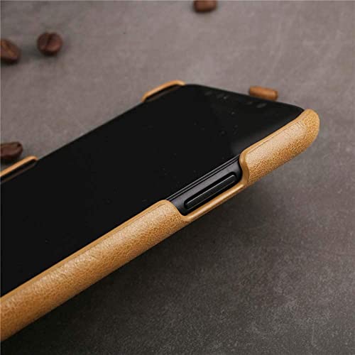 Protection iPhone 11 Pro Max anti-rayure housse cuir mince café