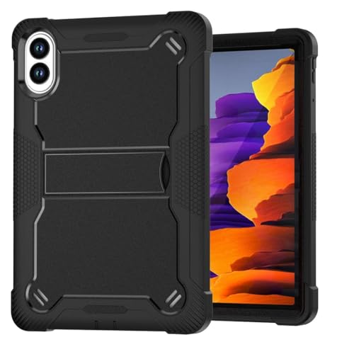 Image of WHITBULL Rugged Shockproof Heavy Duty Back Case Cover Compatible with Honor Pad X8a / X8b 11 inch, Black