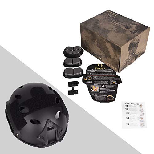 Tongcamo Fast PJ Paintball Airsoft Helmet for Training, Rescue, Climbing, Riding, Jumping, Military - Thumbnail 3