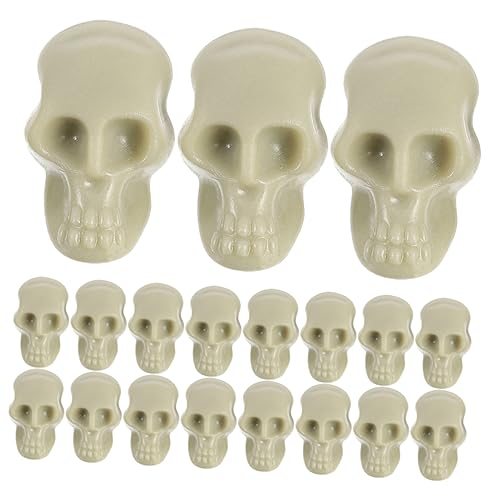 Garneck 100pcs Mini Skull Heads Realistic Halloween Decor for Parties Lightweight Skull Decorations for Creepy Atmosphere for DIY Projects and Room Decoration