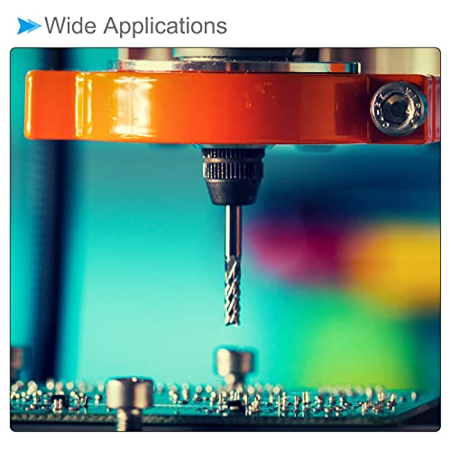 Image of Carbide End Mill Engraving Milling Bits, 1.2mm Bit Dia. 1 /8 inch Shank, CNC Cutting Router Bits Tool - (Applications: for PCB Machine), 10-Pieces