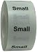 Small Clothing Labels Size Strip Stickers For Retail Apparel 1.25 x 5 Inch 125 Adhesive Stickers