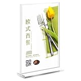 Clear Pull Out Acrylic Table Sign Holder Board with Stable Base for Office Meetings and Front Desk Information Display