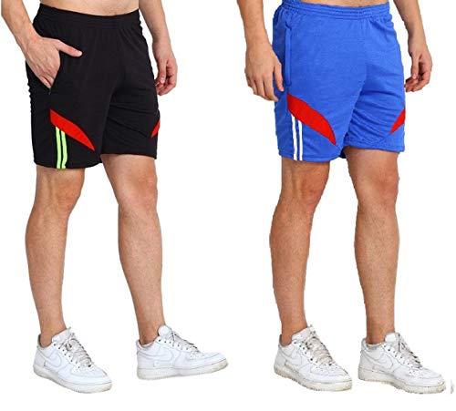 Image of Dia Dia Men's Athletic Shorts, Quick Dry Lightweight Sports Shorts with Zipper Pockets, Drawstring Waist, Breathable Honeycomb Fabric, Ideal for Gym, Workout, Running