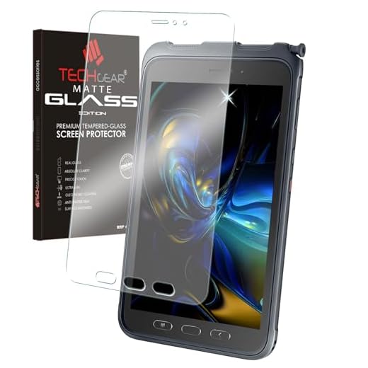 TECHGEAR Anti-bländning Galaxy Tab Active 3 8 tum matt glasupplaga, skärmskydd i härdat glas [9H hårdhet] [repbeständig] designad för Samsung Galaxy Tab Active 3 SM-T570/T575/T577